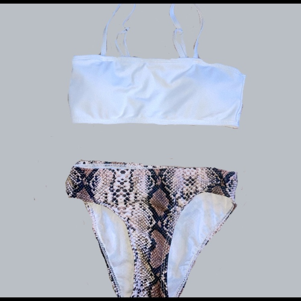Snake print bikini